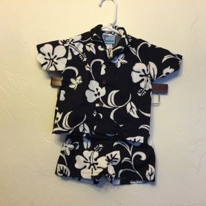 💥4/$25  Kids Hawaiian short set size 18 months